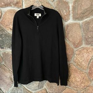 Merino wool blend Joseph Abboud zip up sweater